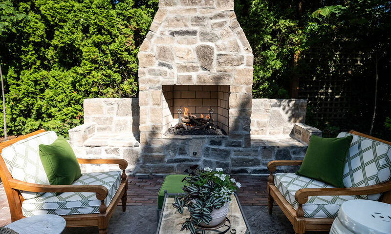 Outdoor Patio Fireplace